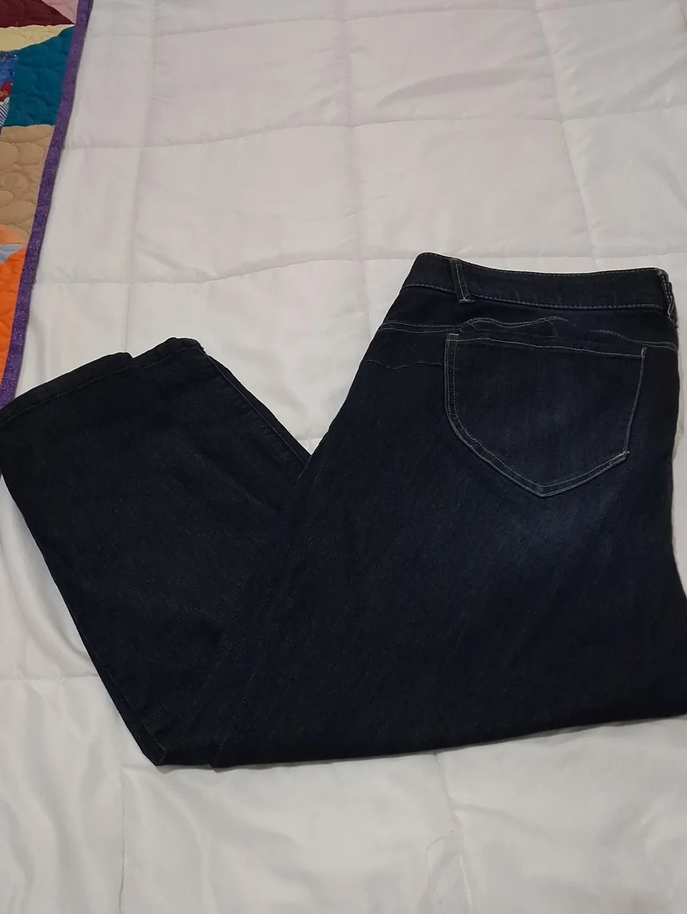 Democracy Navy Blue Jeans with Logo Tag Sz 20W - Picture 9 of 9